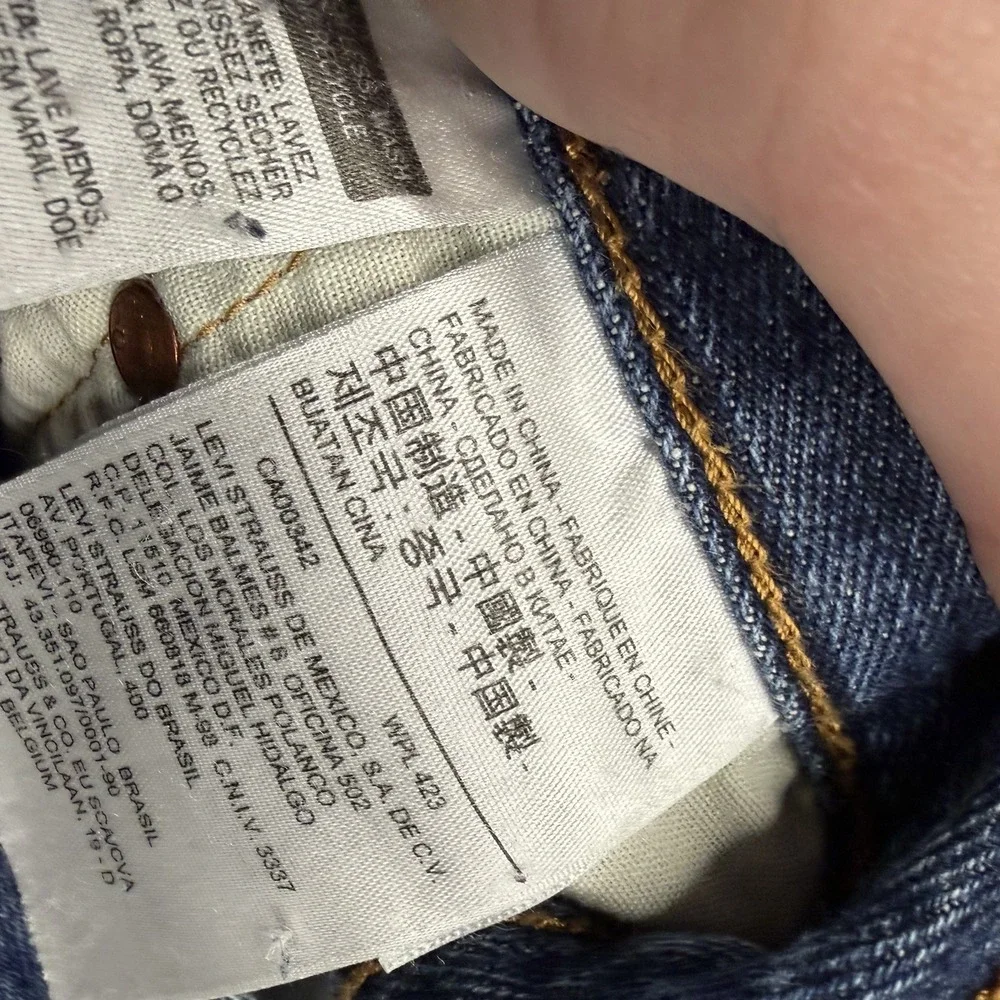 Levis 501 CT Customized Tapered Jeans 31x28 Dark Wash Mens Denim